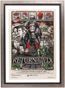 MONDO STAR WARS: RETURN OF THE JEDI (2010) TYLER STOUT FRAMED LIMITED EDITION SCREENPRINT (398/850).