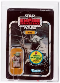 STAR WARS: THE EMPIRE STRIKES BACK (1982) - YODA (BROWN SNAKE) 48 BACK-B AFA 80 NM.