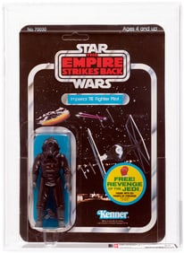 STAR WARS: THE EMPIRE STRIKES BACK (1982) - IMPERIAL TIE FIGHTER PILOT 48 BACK-C AFA 85 NM+ (NONE HI