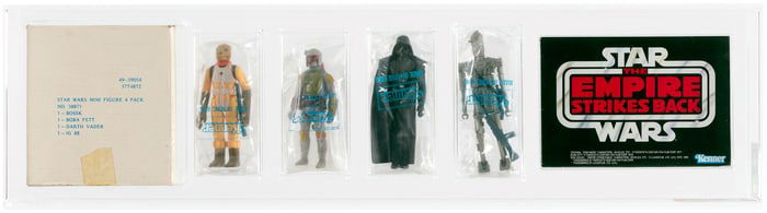 STAR WARS: THE EMPIRE STRIKES BACK (1980) - DEPARTMENT STORE 4-PACK MAILER AFA 75 EX+/NM.