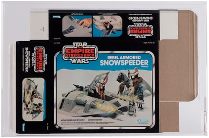 STAR WARS: THE EMPIRE STRIKES BACK (1980) - REBEL ARMORED SNOWSPEEDER BOX FLAT AFA 80+ NM (ONLY AFA-