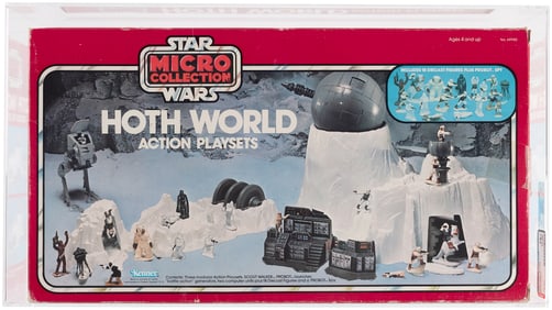 STAR WARS MICRO COLLECTION (1982) - HOTH WORLD ACTION PLAYSET AFA 75+ EX+/NM.