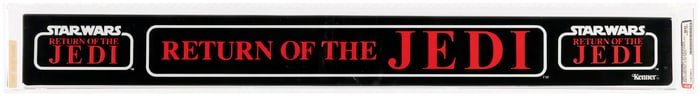 STAR WARS: RETURN OF THE JEDI (1983) - SHELF TALKER DISPLAY AFA 90 NM+/MINT (NONE HIGHER IN POP).