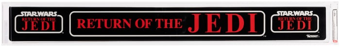 STAR WARS: RETURN OF THE JEDI (1983) - SHELF TALKER DISPLAY AFA 80+ NM.