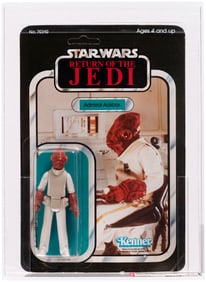STAR WARS: RETURN OF THE JEDI (1983) - ADMIRAL ACKBAR 65 BACK-A AFA 75 EX+/NM (CLEAR BLISTER).