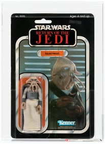 STAR WARS: RETURN OF THE JEDI (1983) - SQUID HEAD 65 BACK-A AFA 80 NM (CLEAR BLISTER).