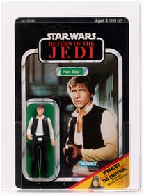 STAR WARS: RETURN OF THE JEDI (1983) - HAN SOLO 65 BACK-C AFA 85 NM+ (CLEAR BLISTER).
