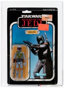 STAR WARS: RETURN OF THE JEDI (1983) - BOBA FETT 77 BACK-A AFA 80 Y-NM.