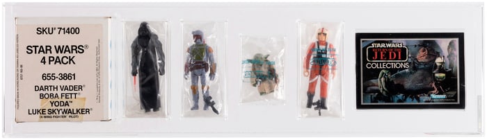 STAR WARS: RETURN OF THE JEDI (1983) - JC PENNEY CATALOG 4-PACK AFA 75 EX+/NM.