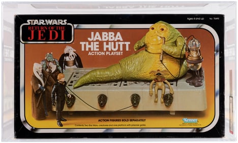 STAR WARS: RETURN OF THE JEDI (1983) - JABBA THE HUTT ACTION PLAYSET AFA 80 NM.