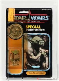 STAR WARS: THE POWER OF THE FORCE (1985) - YODA 92 BACK AFA 80 Y-NM (BROWN SNAKE/DARK GREEN SKIN).
