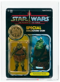 STAR WARS: THE POWER OF THE FORCE (1985) - GAMORREAN GUARD 92 BACK AFA 80 Y-NM.