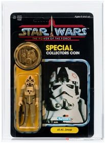 STAR WARS: THE POWER OF THE FORCE (1985) - AT-AT DRIVER 92 BACK AFA 75+ Y-EX+/NM (AUSTRALIAN EXCLUSI