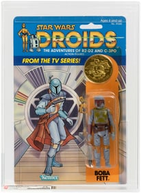 STAR WARS: DROIDS (1985) - BOBA FETT AFA 75 Y-EX+/NM.