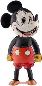 MICKEY MOUSE EXTREMELY RARE 1930s GERMAN WIND-UP WITH MOVING MOUTH.