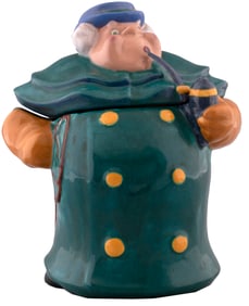 THE COACHMAN FROM PINOCCHIO RARE 1939 BRAYTON LAGUNA COOKIE/CANDY JAR.