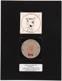 DAGWOOD (BLONDIE) 1946 KELLOGG'S PEP PIN ORIGINAL ART.