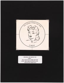 CINDY (SMILIN' JACK) 1946 KELLOGG'S PEP PIN ORIGINAL ART.