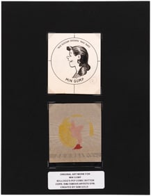 MIN GUMP (THE GUMPS) 1946 KELLOGG'S PEP PIN ORIGINAL ART.