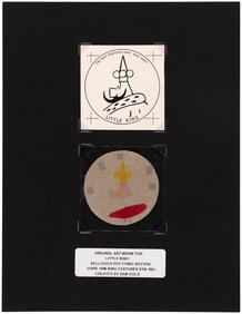 LITTLE KING 1946 KELLOGG'S PEP PIN ORIGINAL ART.