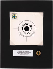 KELLOGG'S PEP CEREAL 1943/1945 391st BOMBARDMENT SQUADRON MILITARY INSIGNIA PIN ORIGINAL ART.