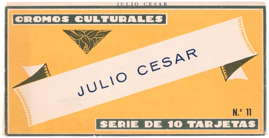 C. 1930s JULIUS CAESAR SPANISH CARD SET AND COMPLETE SET OF ORIGINAL ART.
