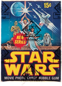 1977 TOPPS STAR WARS SERIES 2 FULL WAX BOX BBCE CERTIFIED.