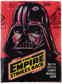 1980 TOPPS STAR WARS: THE EMPIRE STRIKES BACK SERIES 1 FULL WAX BOX BBCE CERTIFIED.