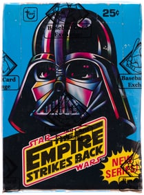 1980 TOPPS STAR WARS: THE EMPIRE STRIKES BACK SERIES 2 FULL WAX BOX BBCE CERTIFIED.