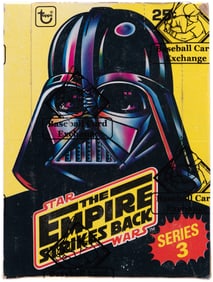 1980 TOPPS STAR WARS: THE EMPIRE STRIKES BACK SERIES 3 FULL WAX BOX BBCE CERTIFIED.