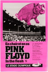 PINK FLOYD 1977 "IN THE FLESH" TOUR MONTREAL, CANADA CONCERT POSTER.