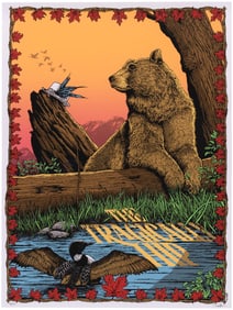 TRAGICALLY HIP LIMITED EDITION SILKSCREEN POSTER BY ARTIST PAT HAMOUS.