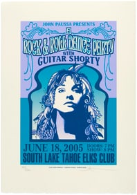 2005 "A ROCK & ROLL DANCE PARTY WITH GUITAR SHORTY" SIGNED PRINT TRIO, INCLUDING ONE REMARQUED MARK