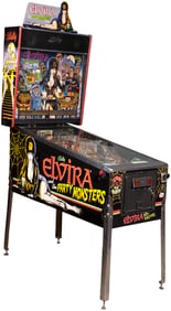 ELVIRA AND THE PARTY MONSTERS 1989 MIDWAY/BALLY PINBALL MACHINE.