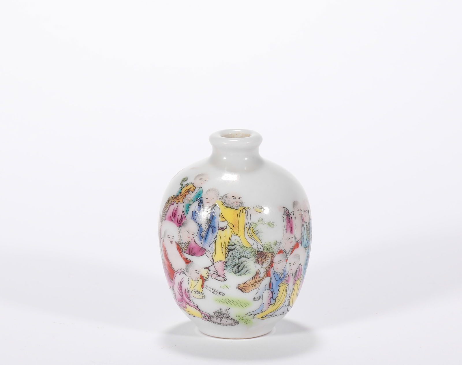 Pastels porcelain vase, Qing Dynasty, China (1 of 6)