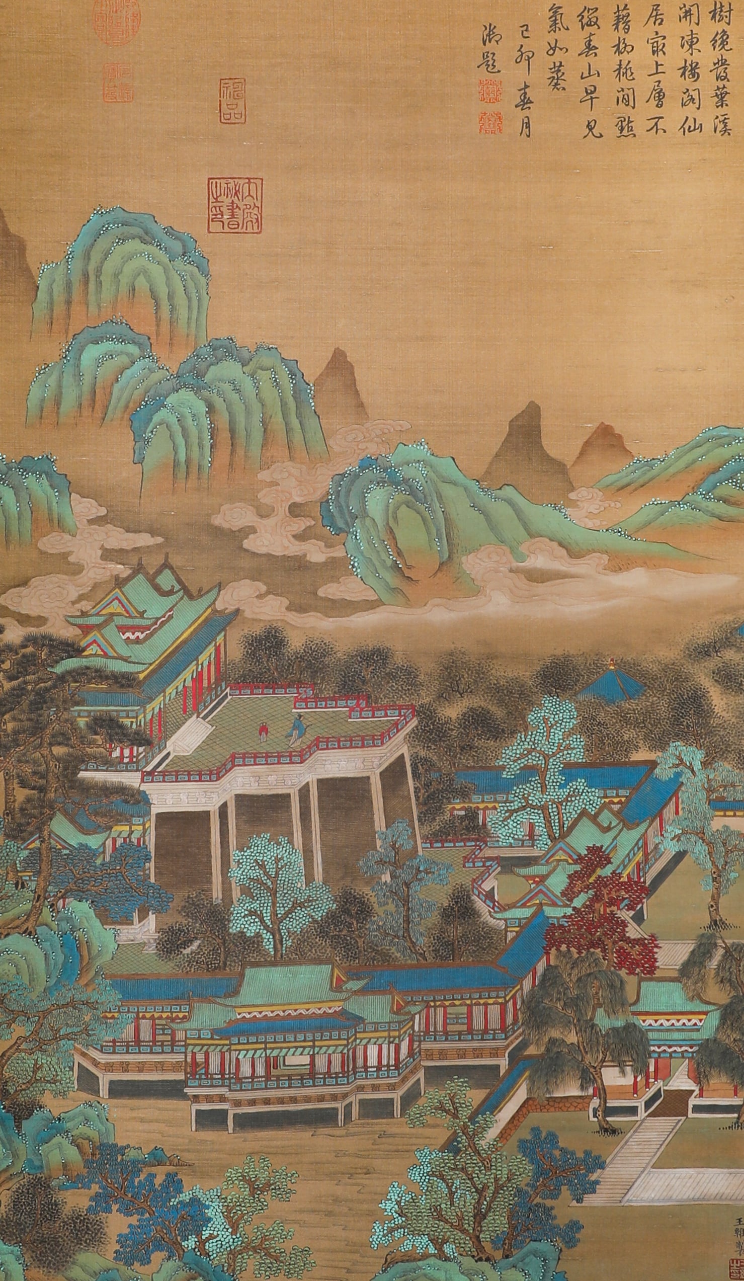 Wang Wei landscape vertical axis: High:94cm,Wide:54cm