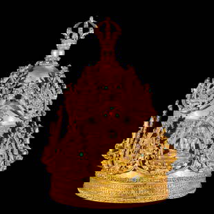 In the Ming Dynasty, the gold-plated exploration city was inlaid with Buddha statues.: In the Ming Dynasty, the gold-plated exploration city was inlaid with Buddha statues.H:59cm,W:37cm