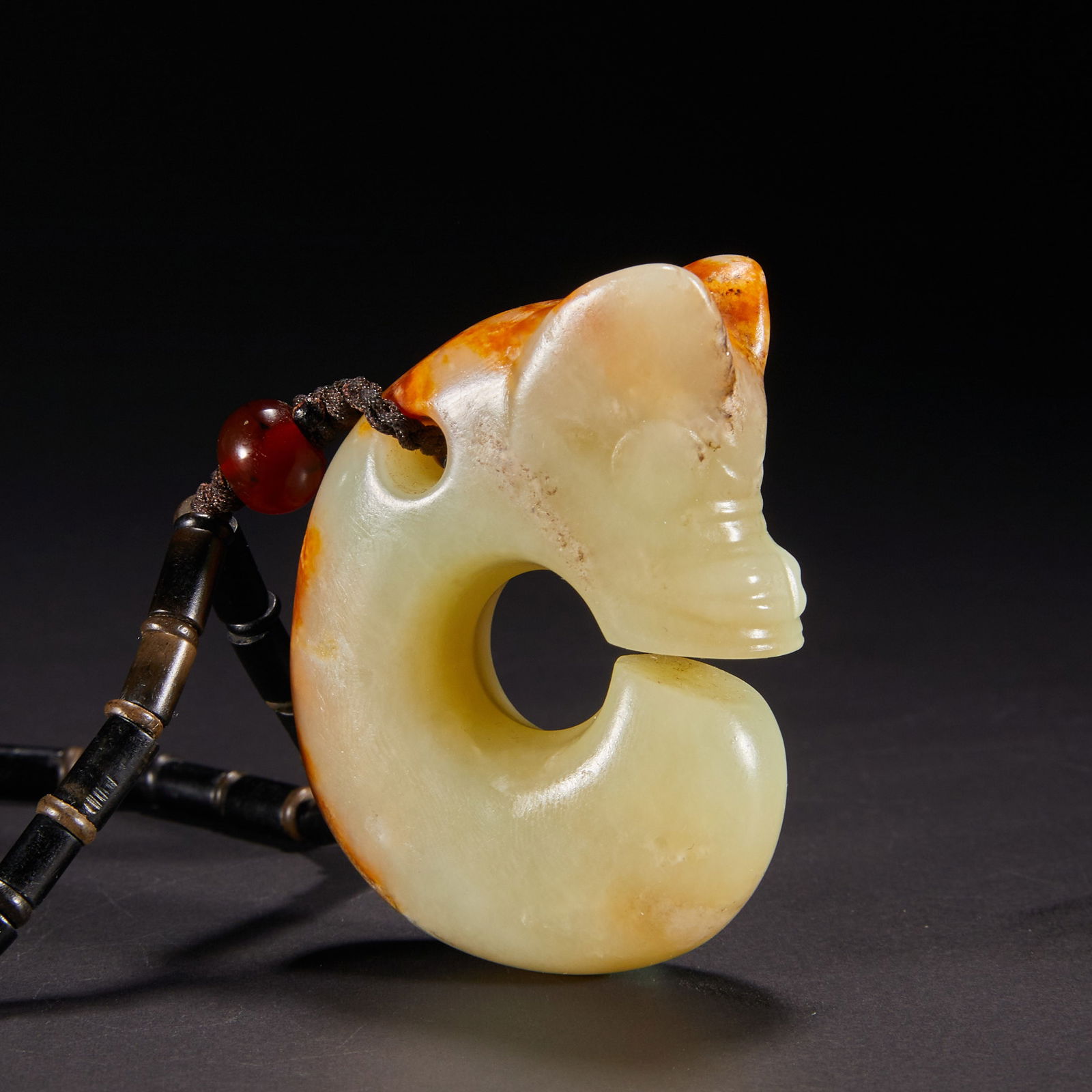 Jade Pig Dragon from the Honghuoshan Culture before the Ming Dynasty (1 of 13)