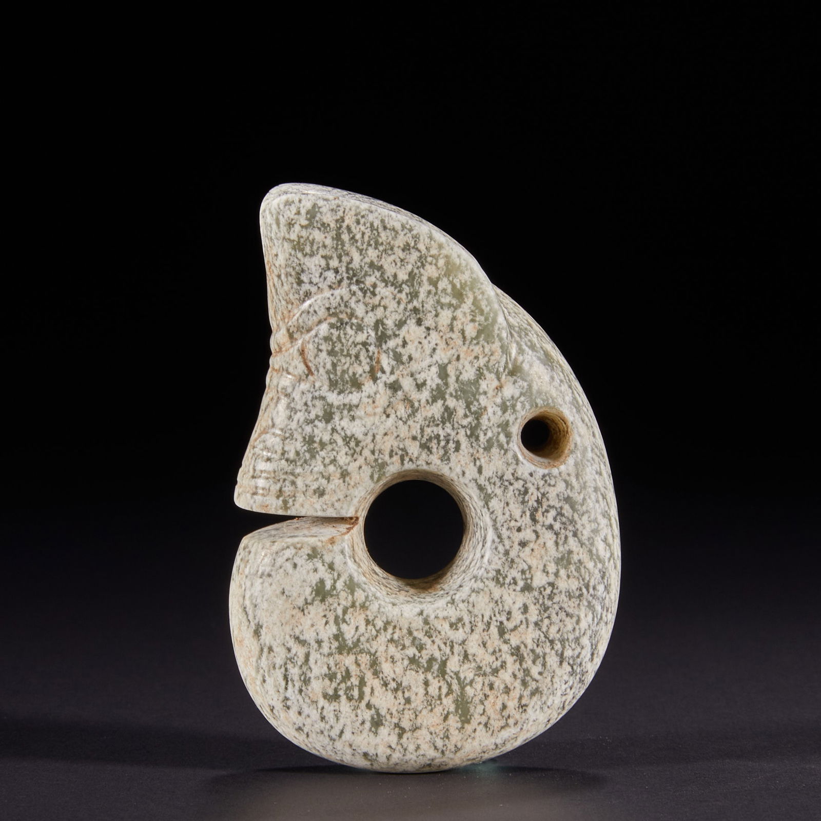 Jade Pig Dragon from the Honghuoshan Culture before the Ming Dynasty (1 of 8)