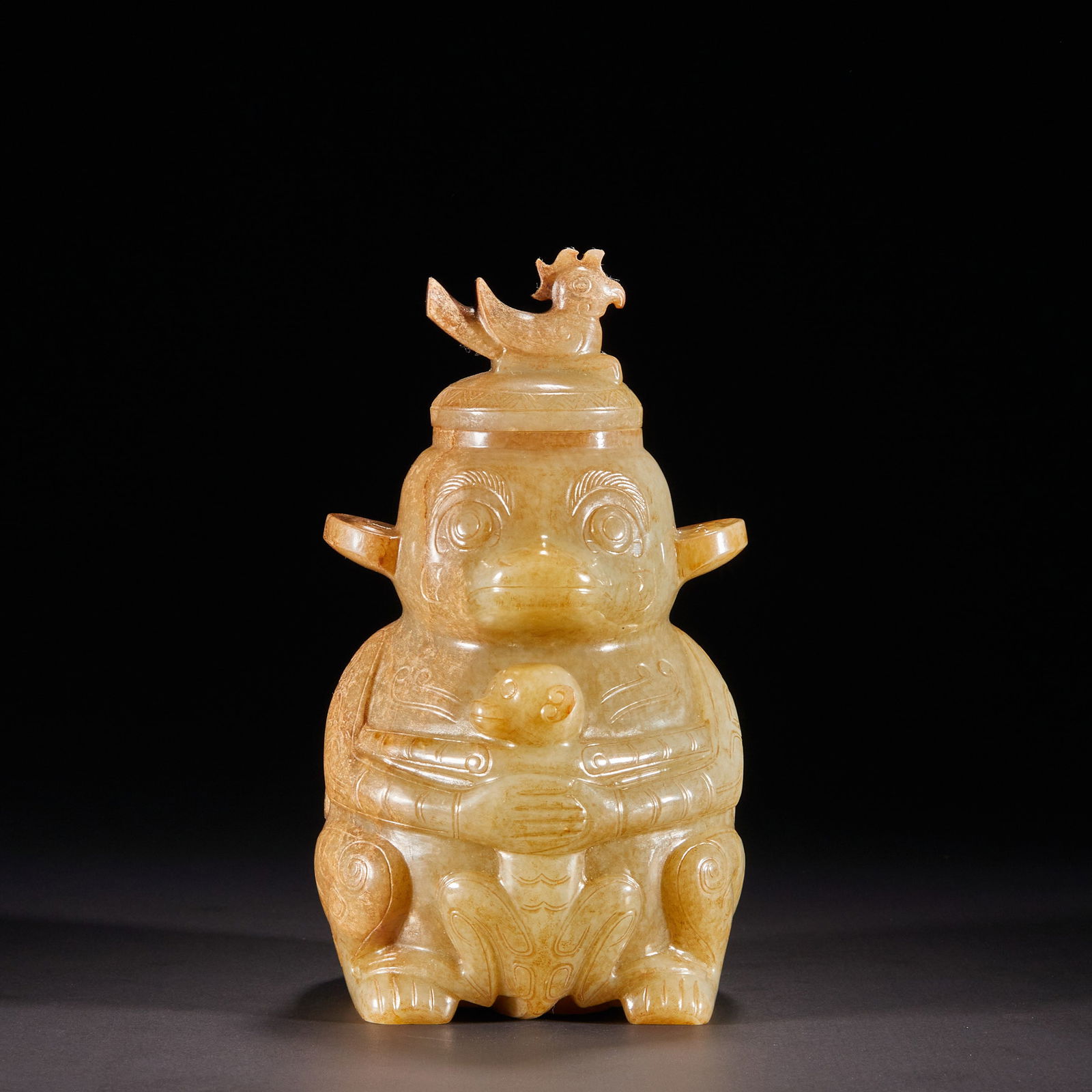 Hetian jade monkey before Ming Dynasty (1 of 16)