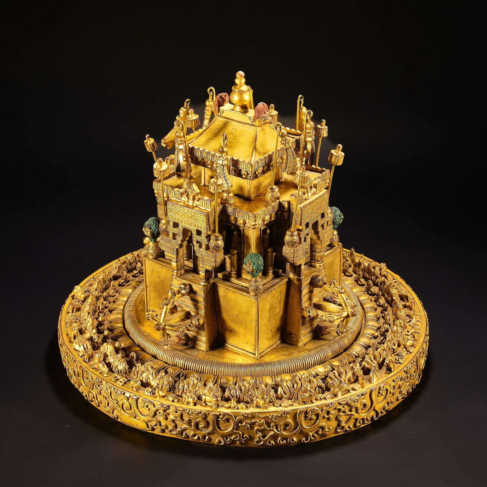 Gilded Bronze Mandala from the Ming Dynasty (1 of 13)