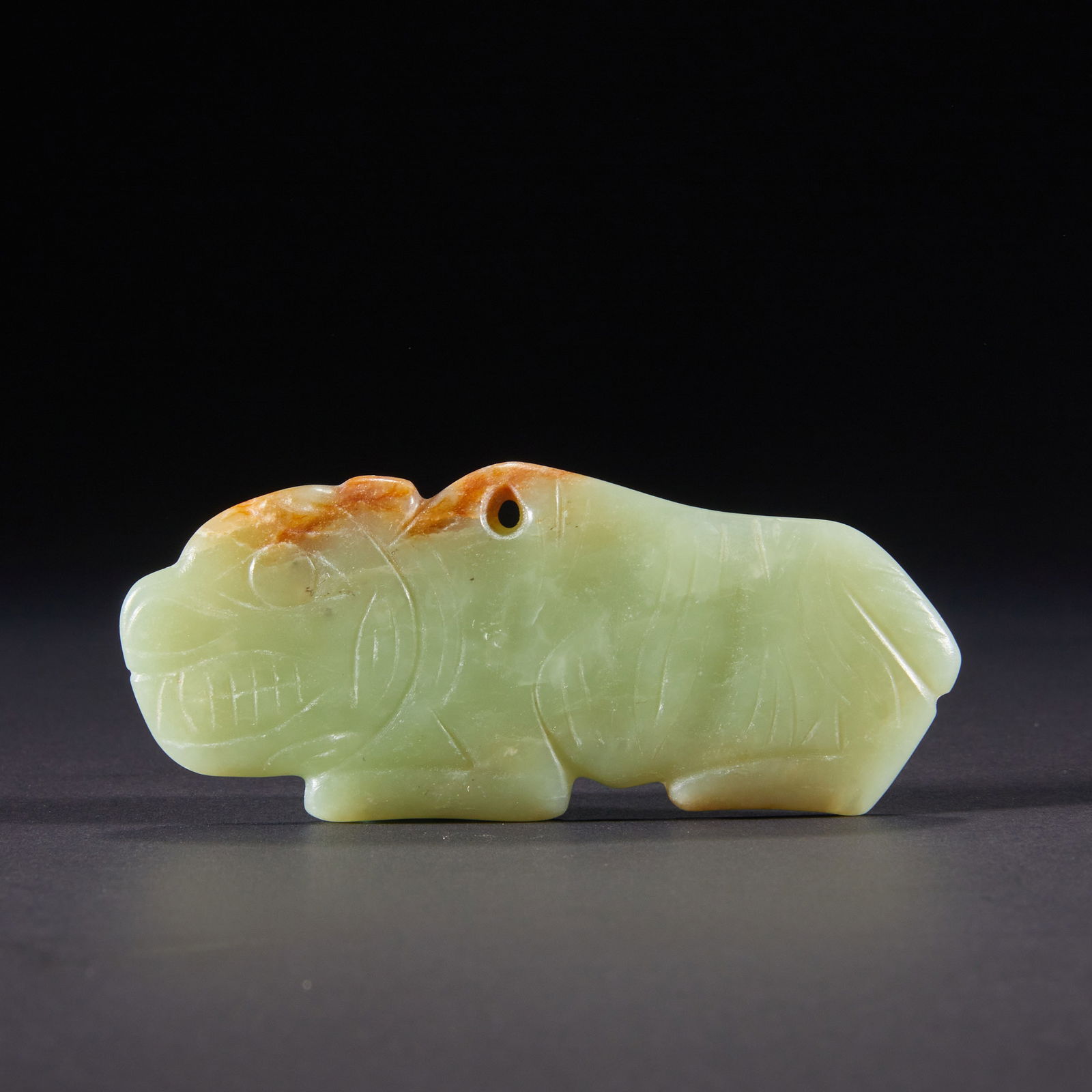 Jade Tiger of Hongshan Culture before the Ming Dynasty (1 of 8)