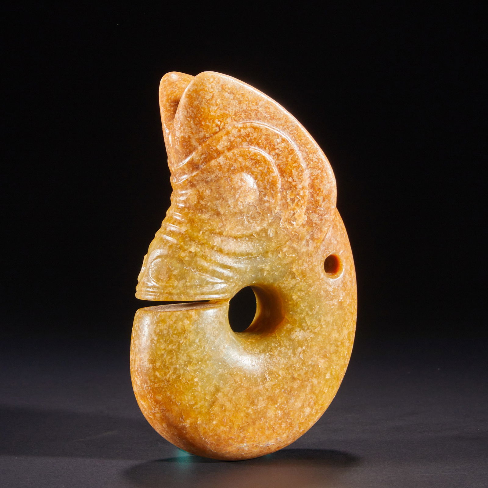 Jade Pig Dragon of Hongshan Culture before the Ming Dynasty (1 of 11)