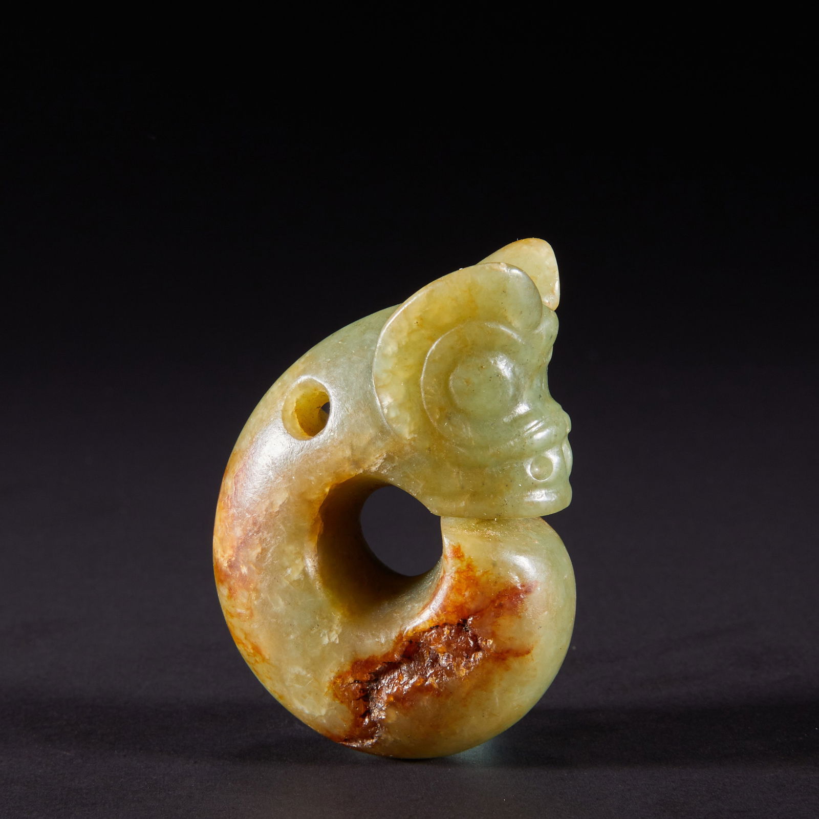 Jade Pig Dragon of Hongshan Culture before the Ming Dynasty (1 of 8)