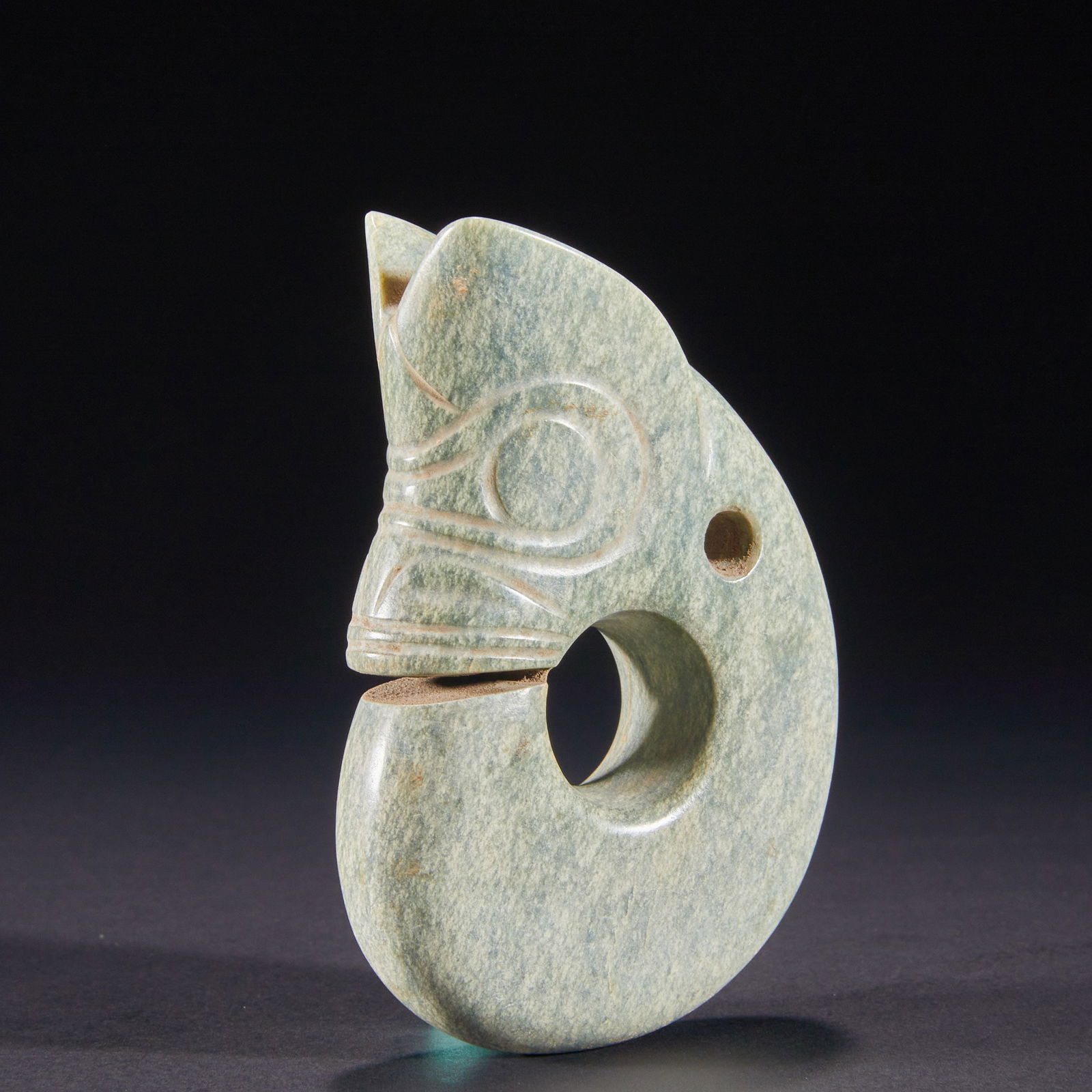 Jade Pig Dragon of Hongshan Culture before the Ming Dynasty (1 of 8)