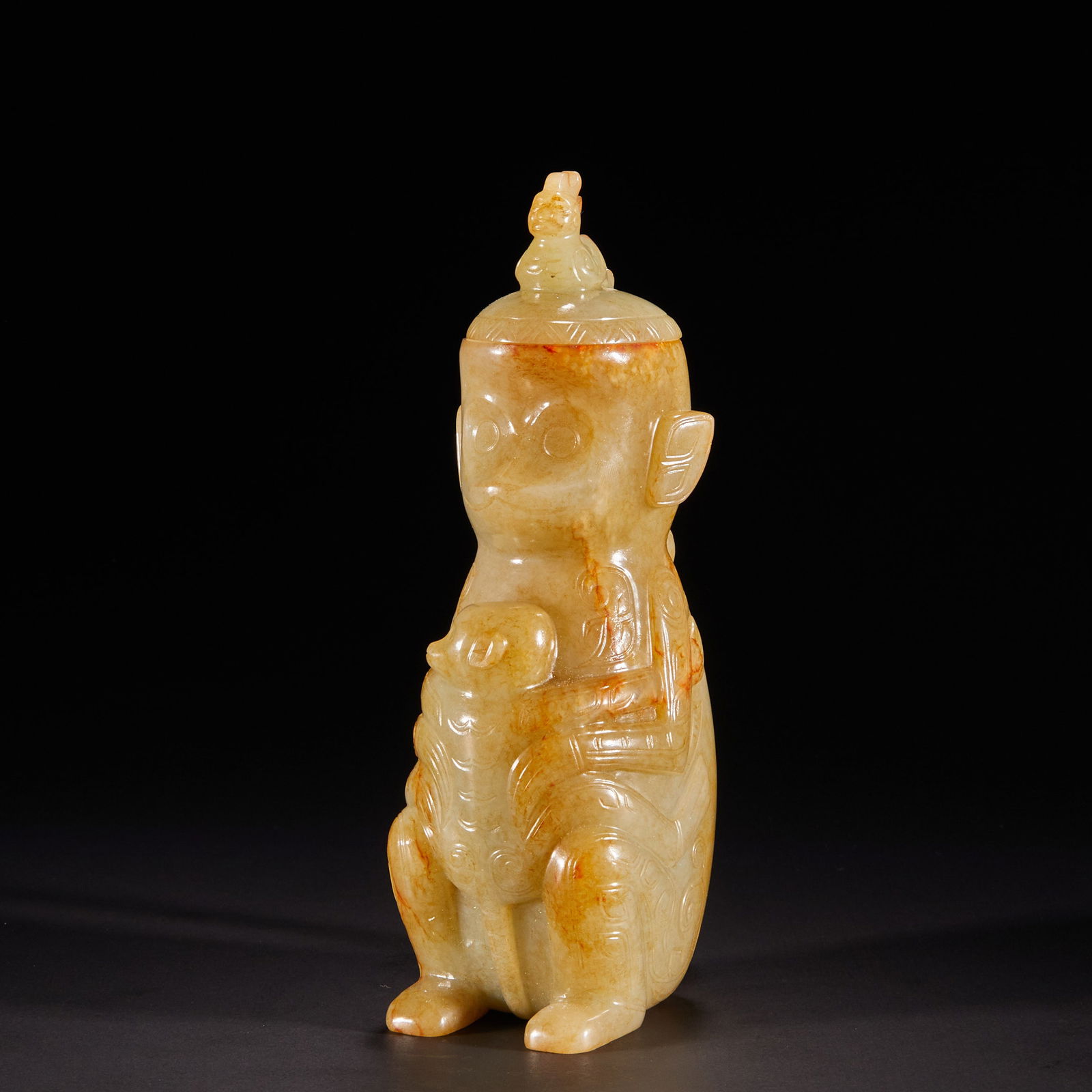 Hetian jade monkey before Ming Dynasty (1 of 16)