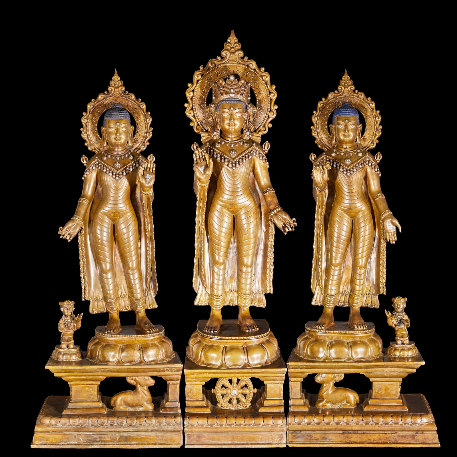 Ming Dynasty Bronze Three Buddhas (1 of 20)