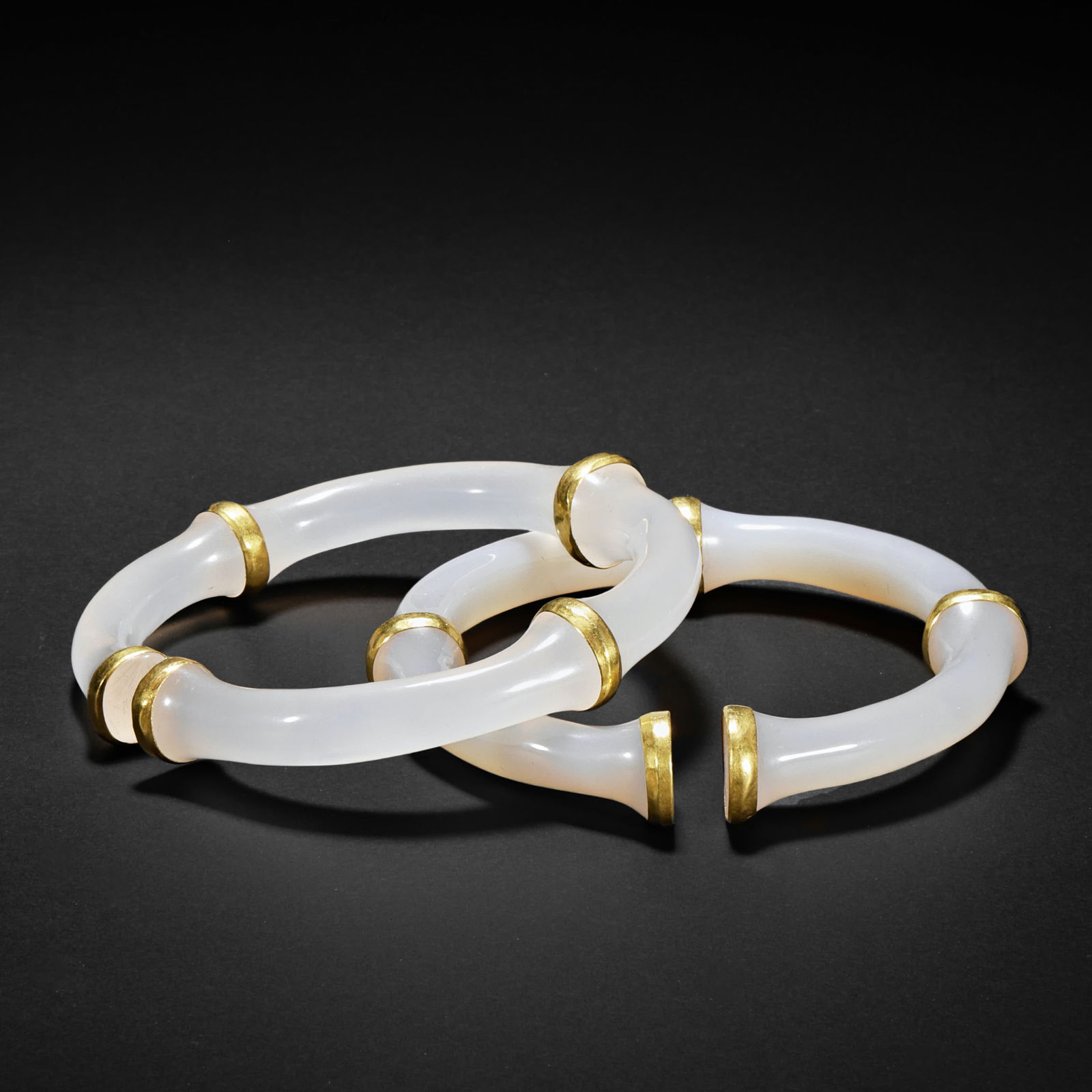 Qing Dynasty Agate Gold-plated Bracelet (1 of 10)