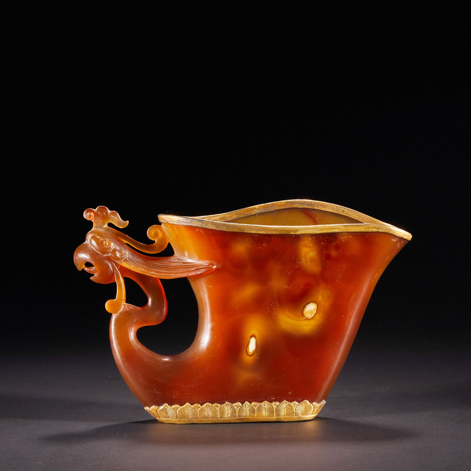Agate Phoenix-Head Cup (Pre-Ming Dynasty) (1 of 11)