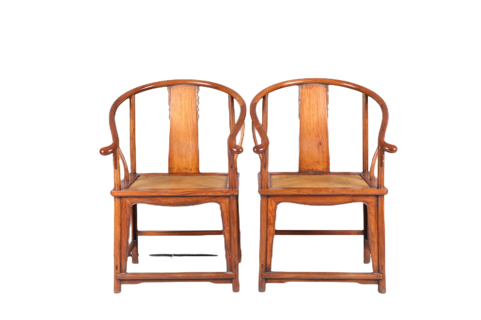 Qing Dynasty Huanghuali Wood Round-back Chair with Chilong Pattern (1 of 15)